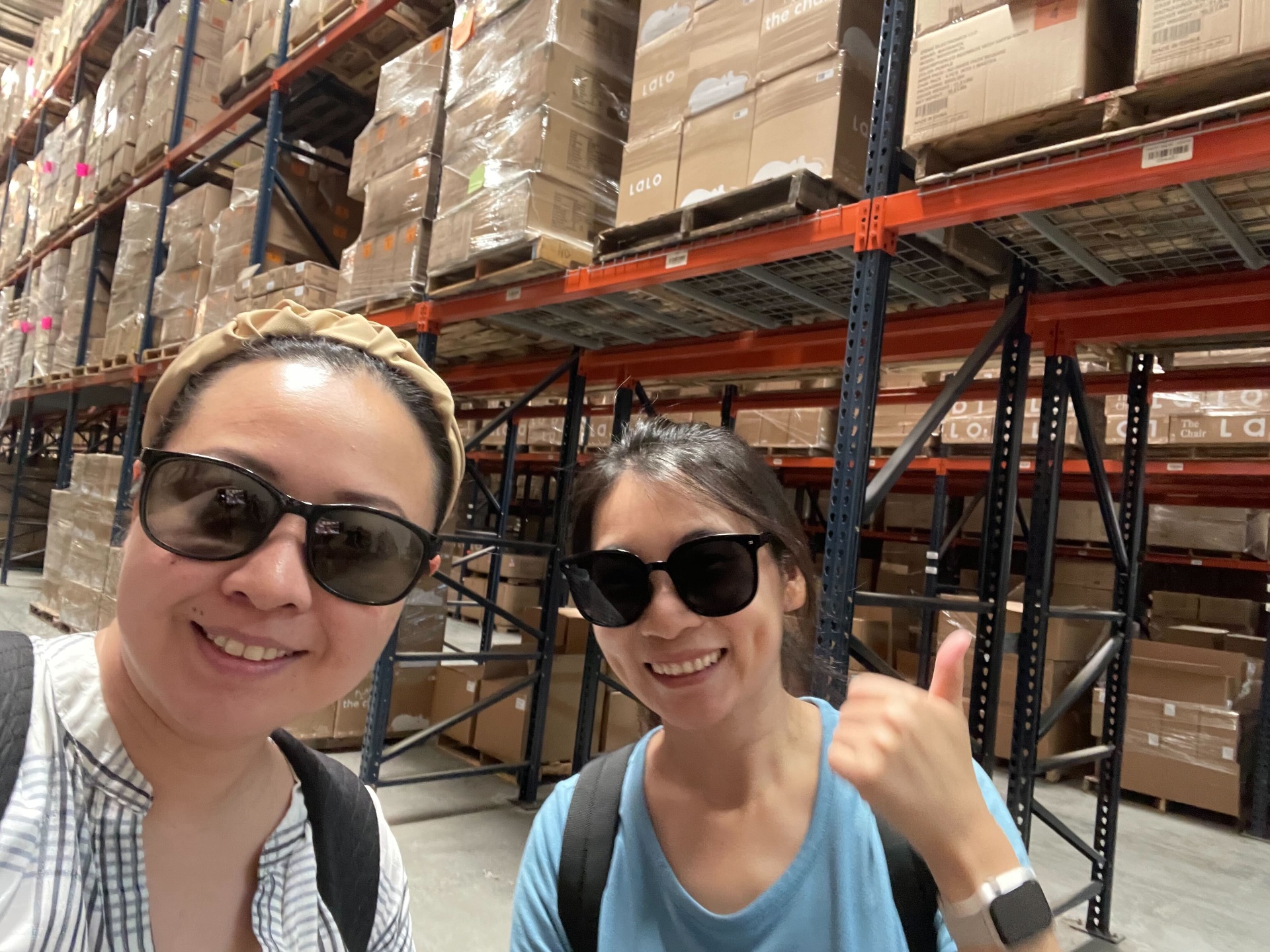 Team at the warehouse